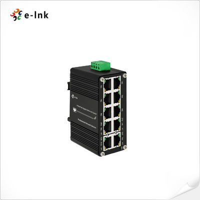 Mini Industrial 8-Port 10/100/1000T 802.3at PoE + 2-Port 10/100/1000T Compact Ethernet Switch Mendukung pemasangan DIN-Rail