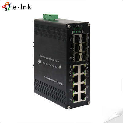 Industri 8-Port 10/100/1000T 802.3at PoE + 6-Port 1000X SFP Ethernet Switch