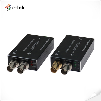 Mini-type HD-SDI ke Konverter Serat dengan Tally & Reverse RS485