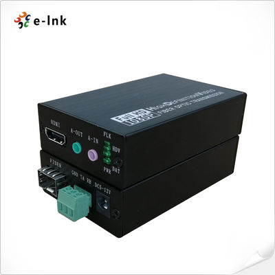 Ekstender Serat Optik 1Ch HDMI + 1Ch Audio Stereo Dua Arah + 1Ch RS232 Sesuai dengan Standar HDMI 1.4B 3D dan HDCP 1.2