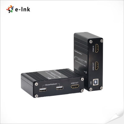 Mini 4K/60Hz HDMI 2.0 KVM USB melalui Extender Serat Optik Mendukung transmisi sinyal keyboard dan mouse