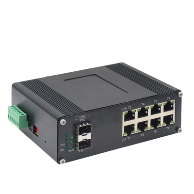 Industri 8-port 10/100/1000t + 2-port 1000x SFP Sakelar Ethernet Terkelola SFP