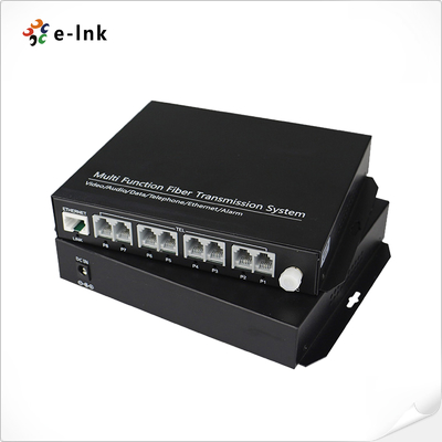 8 Saluran POTS (FXO/FXS) Telepon melalui Fiber Optik Mux