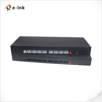 16Ch POTS (FXO/FXS) Telepon melalui Fiber Mux