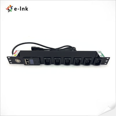 19 Inch 1U 6 Port Intelligent Metered PDU Support Komunikasi dan kontrol jarak jauh