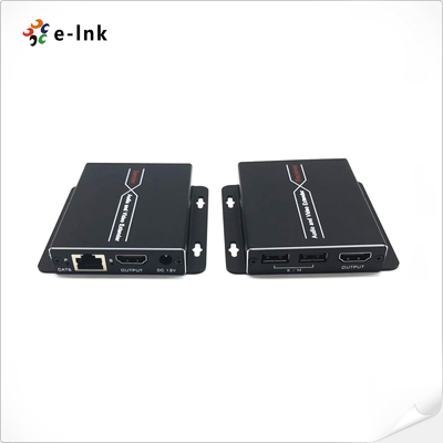 60M 1080P HDMI KVM Extender dengan Loop-out Mendukung POC satu sisi pasokan listrik membutuhkan daya 1pc 12V ke TX