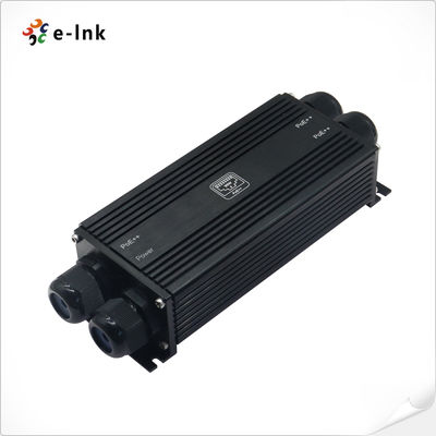 Sakelar PoE Industrial IP67 Tahan Air 3 Port Gigabit 802.3bt 48-57V DC