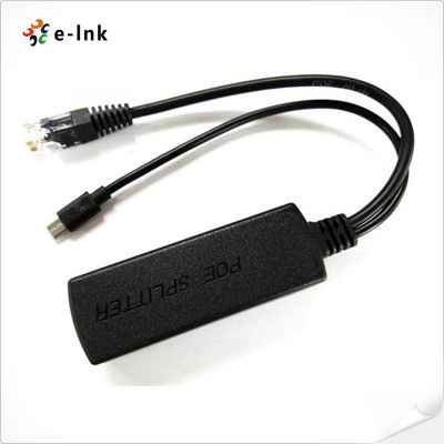 Pemisah PoE Gigabit 5V 2A Port Micro USB 802.3af 10/100/1000Mbps