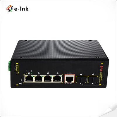 quality Industri 4-Port UPoE 60W Switch 2 SFP Port DIN Rail 240W 802.3at factory