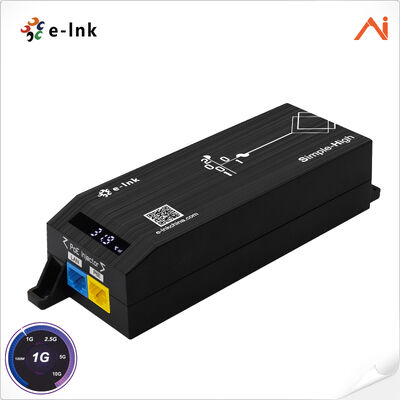 quality E-link LNK-AIPSE301M30 IEEE802.3at PoE+ 30W AI Smart Gigabit PoE Injector dengan Layar LED factory